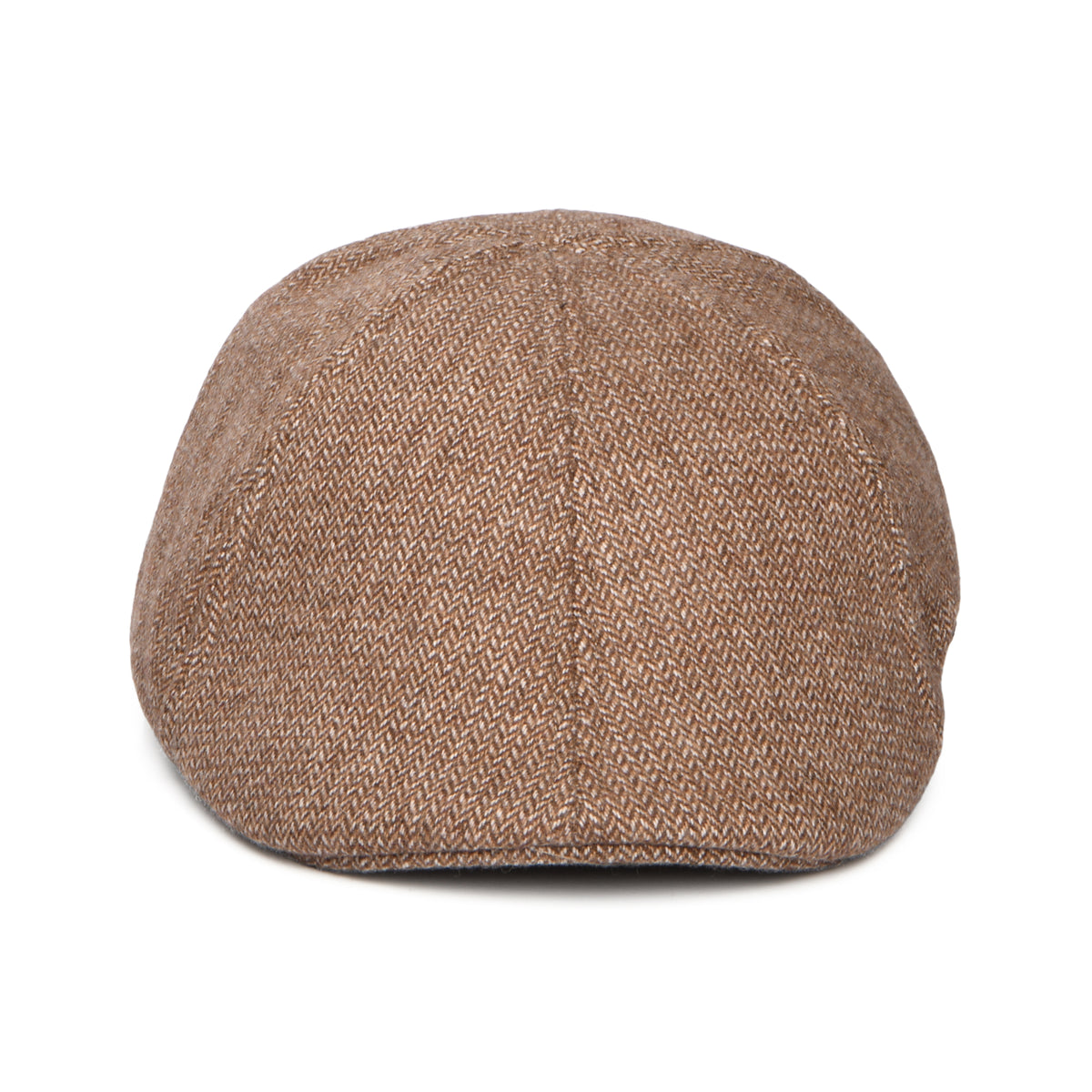 Barts Hats Mr. Mitchell Micro-Herringbone Duckbill Flat Cap - Light Brown