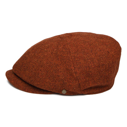 Failsworth Hats HARRIS TWEED Carloway Newsboy Cap - Rust