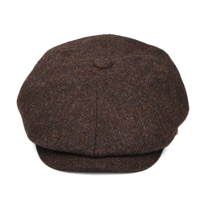 Failsworth Hats HARRIS TWEED Carloway Newsboy Cap - Brown