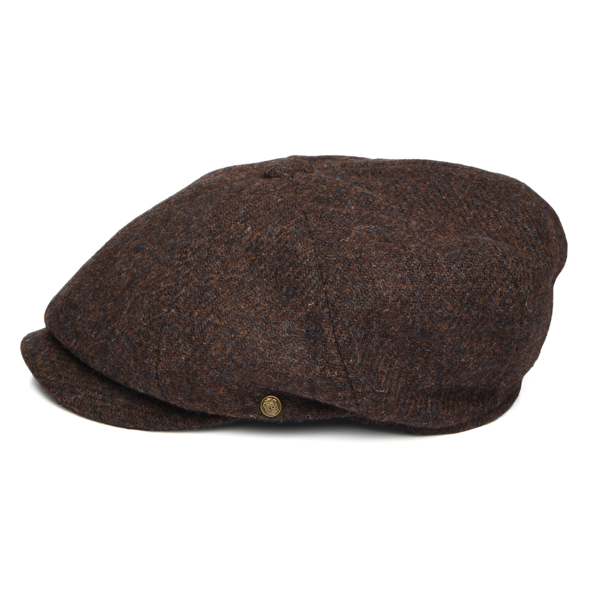 Failsworth Hats HARRIS TWEED Carloway Newsboy Cap - Brown