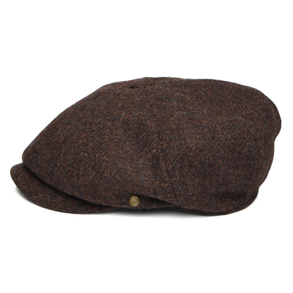 Failsworth Hats HARRIS TWEED Carloway Newsboy Cap - Brown