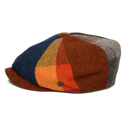 Failsworth Hats HARRIS TWEED Uig Newsboy Cap - Multi-Coloured