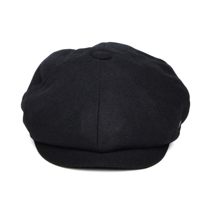 Failsworth Hats Gino Italian Melton Newsboy Cap - Navy Blue
