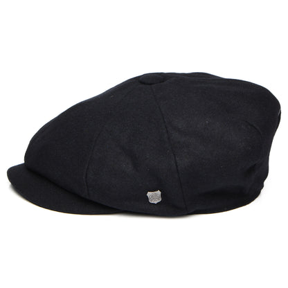 Failsworth Hats Gino Italian Melton Newsboy Cap - Navy Blue