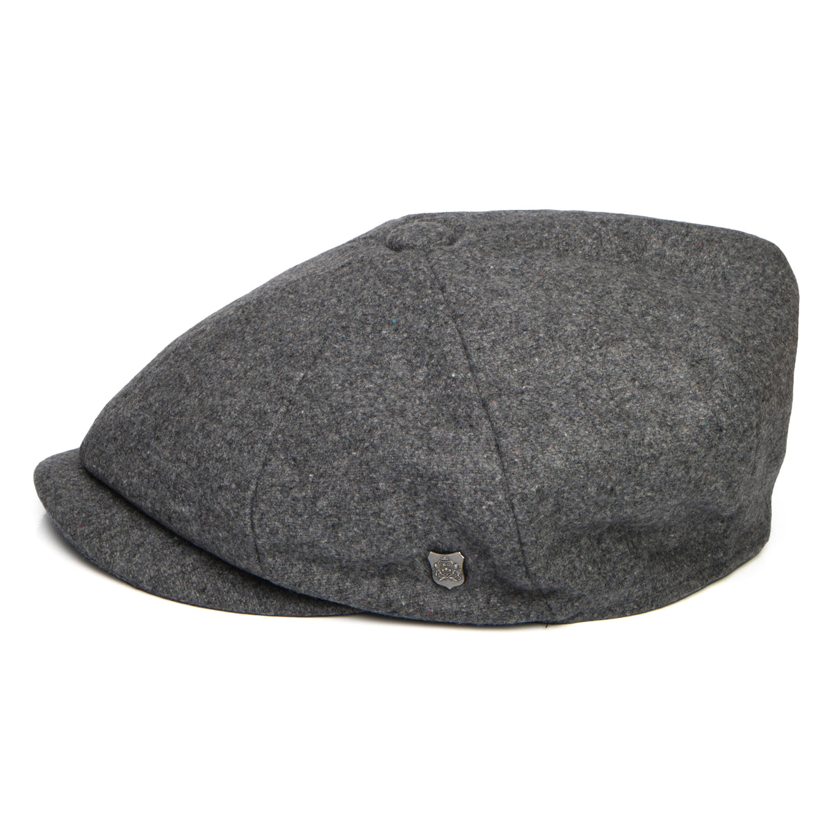 Failsworth Hats Gino Italian Melton Newsboy Cap - Grey