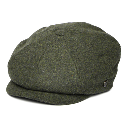Failsworth Hats Gino Italian Melton Newsboy Cap - Loden