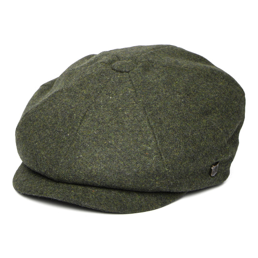 Failsworth Hats Gino Italian Melton Newsboy Cap - Loden