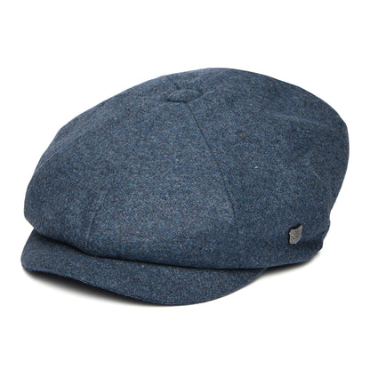 Failsworth Hats Gino Italian Melton Newsboy Cap - Denim Blue