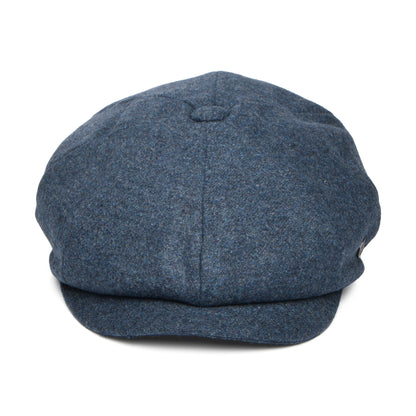 Failsworth Hats Gino Italian Melton Newsboy Cap - Denim Blue