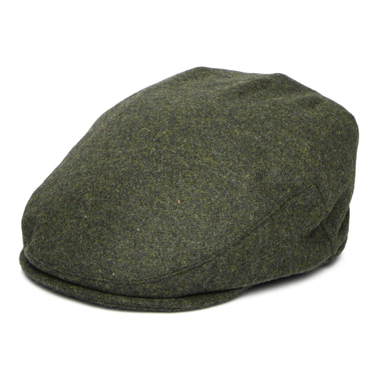 Failsworth Hats Aldo Italian Melton Flat Cap - Loden