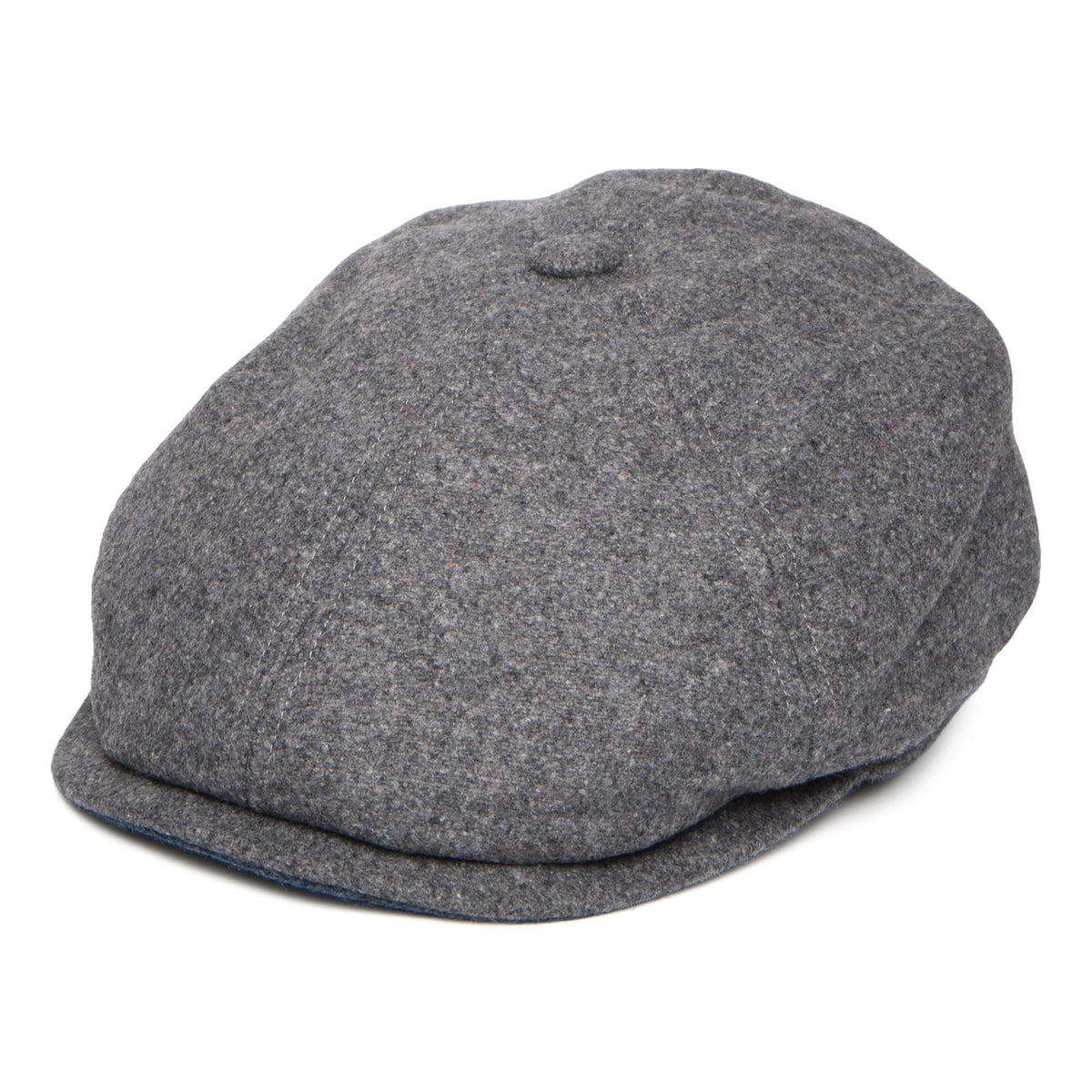 Failsworth Hats Hudson Italian Melton Newsboy Cap - Grey