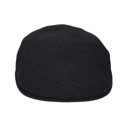 Kangol 504 Wool Flat Cap - Black-Gold