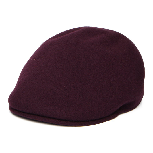 Kangol Seamless Wool 507 Flat Cap - Dark Wine