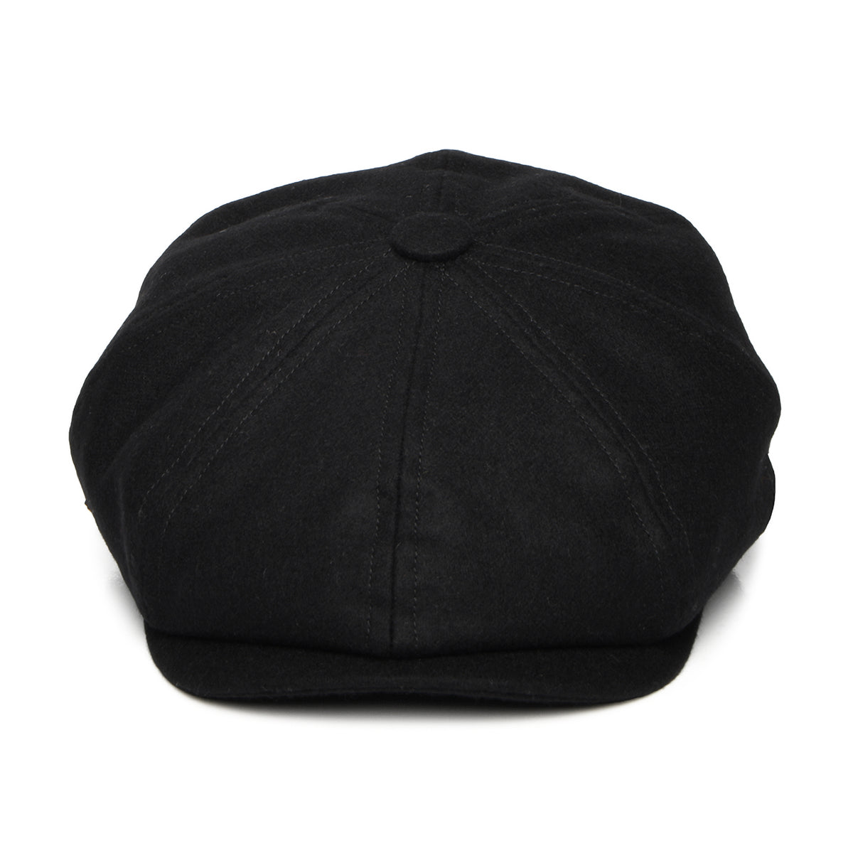Christys Hats Brooklyn Loden Wool Newsboy Cap - Black