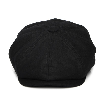 Christys Hats Brooklyn Loden Wool Newsboy Cap - Black