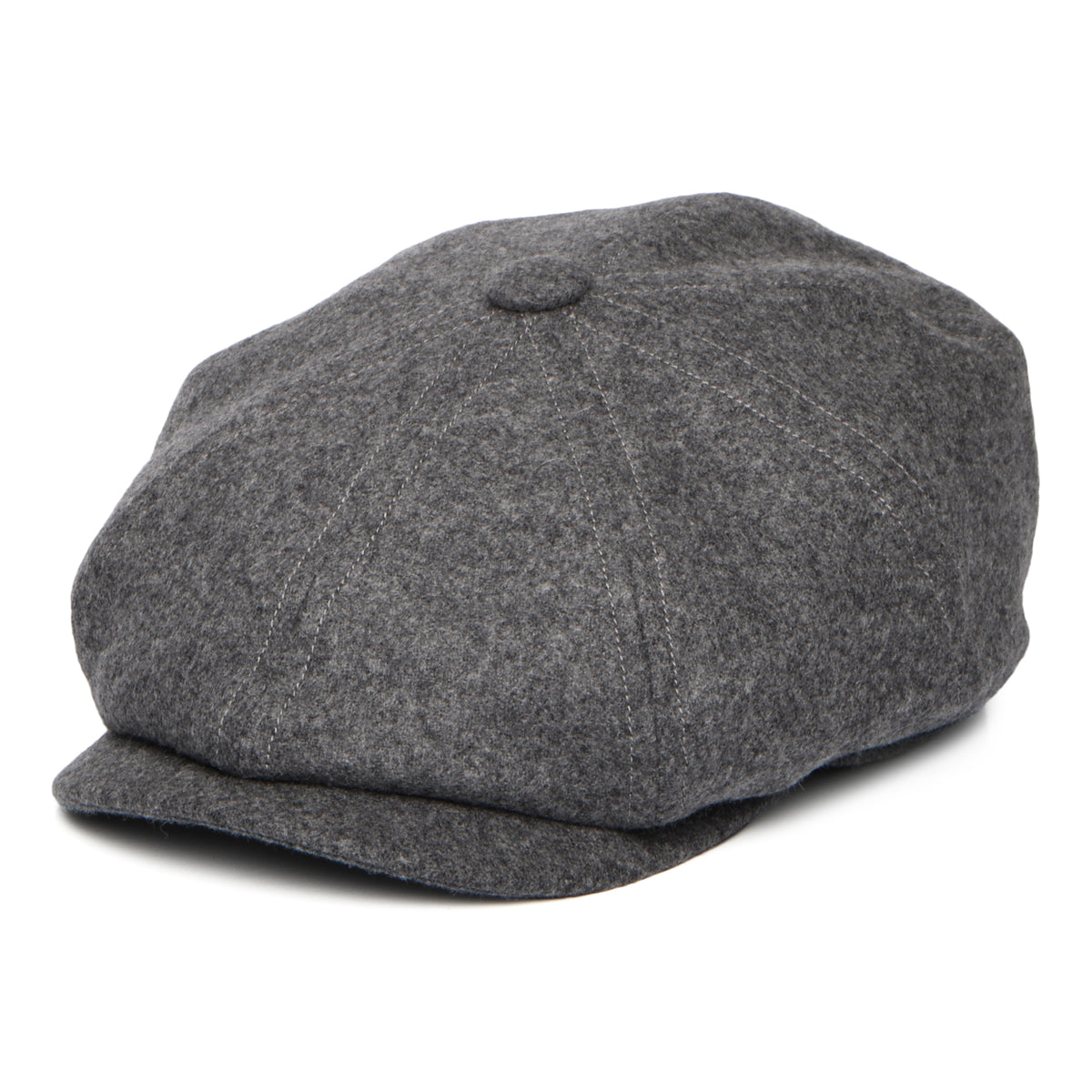 Christys Hats Brooklyn Loden Wool Newsboy Cap - Grey
