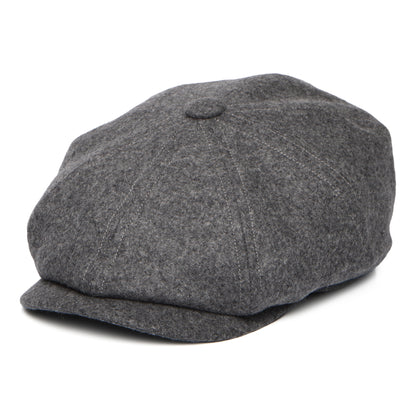 Christys Hats Brooklyn Loden Wool Newsboy Cap - Grey
