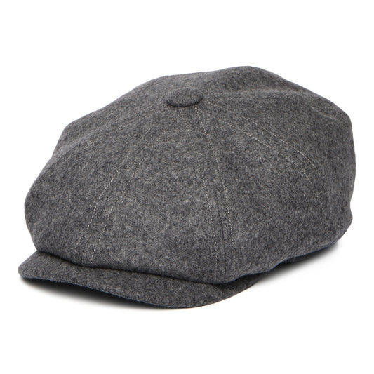 Christys Hats Brooklyn Loden Wool Newsboy Cap - Grey