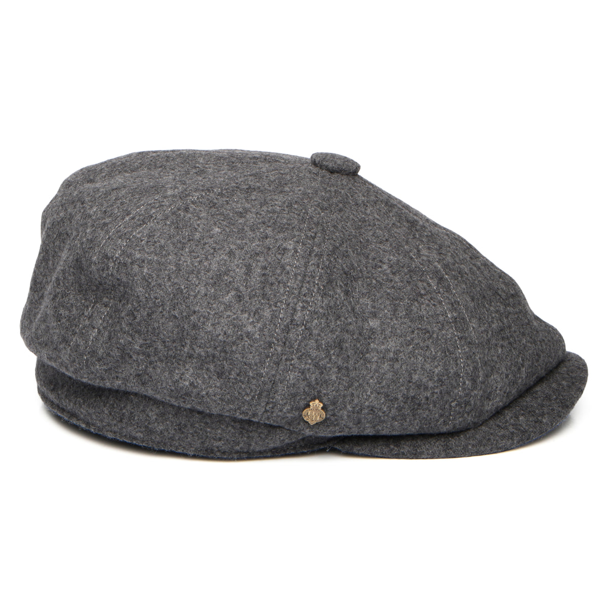Christys Hats Brooklyn Loden Wool Newsboy Cap - Grey