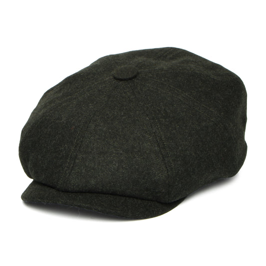 Christys Hats Brooklyn Loden Wool Newsboy Cap - Moss