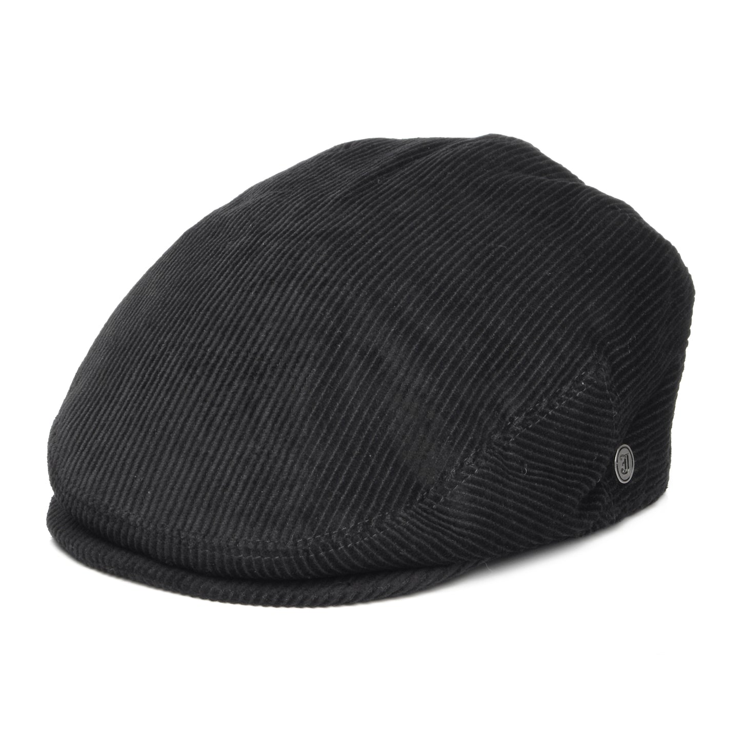Jaxon & James Corduroy Flat Cap - Black