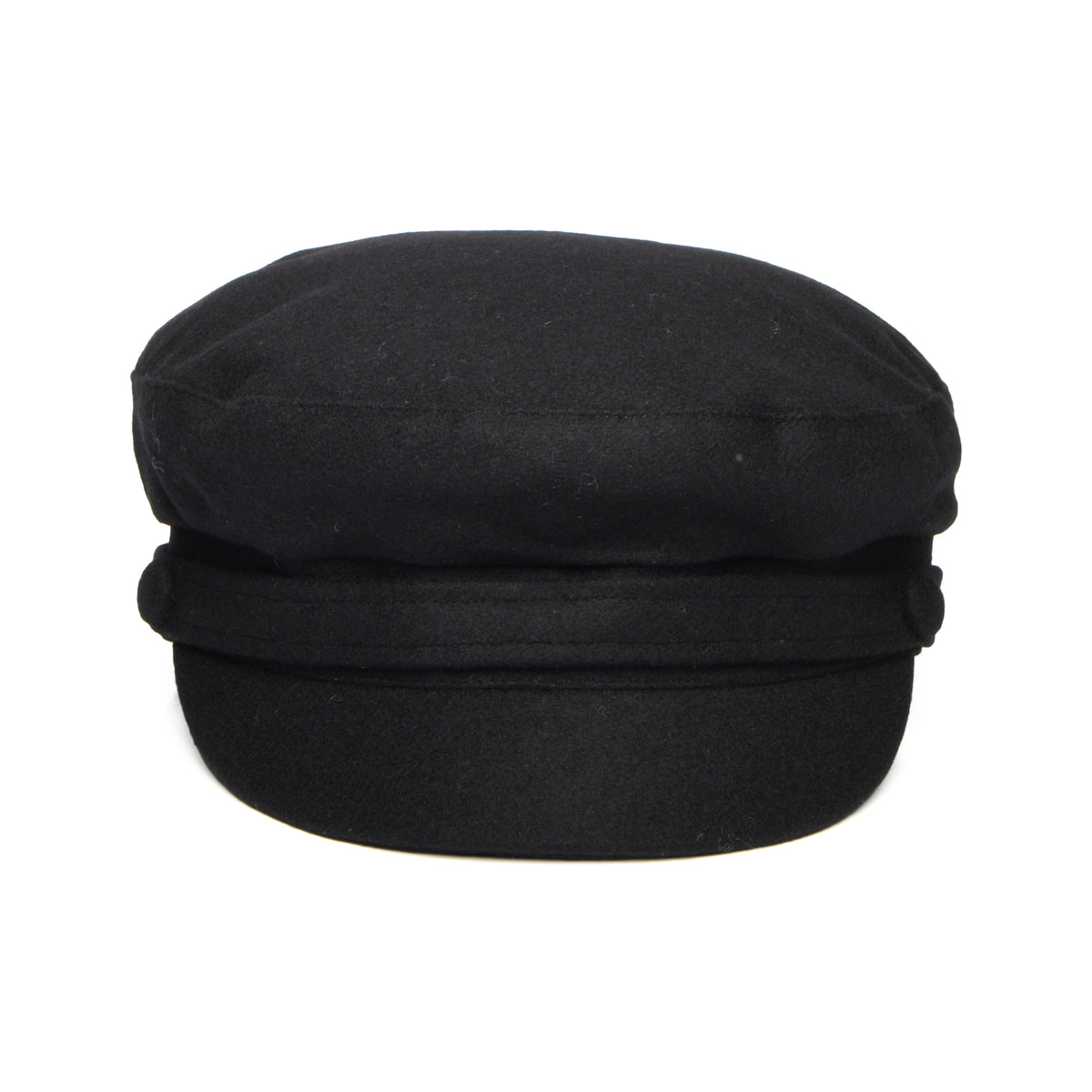 Failsworth Hats Breton Italian Melton Fiddler Cap - Black