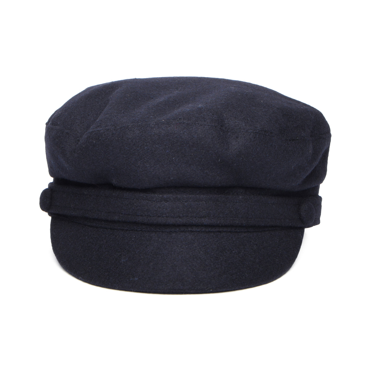 Failsworth Hats Breton Italian Melton Fiddler Cap - Navy Blue