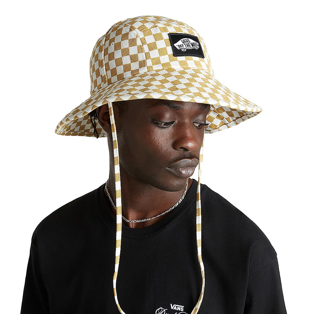 Vans Hats Sunny Side Check Bucket Hat - Sand-White