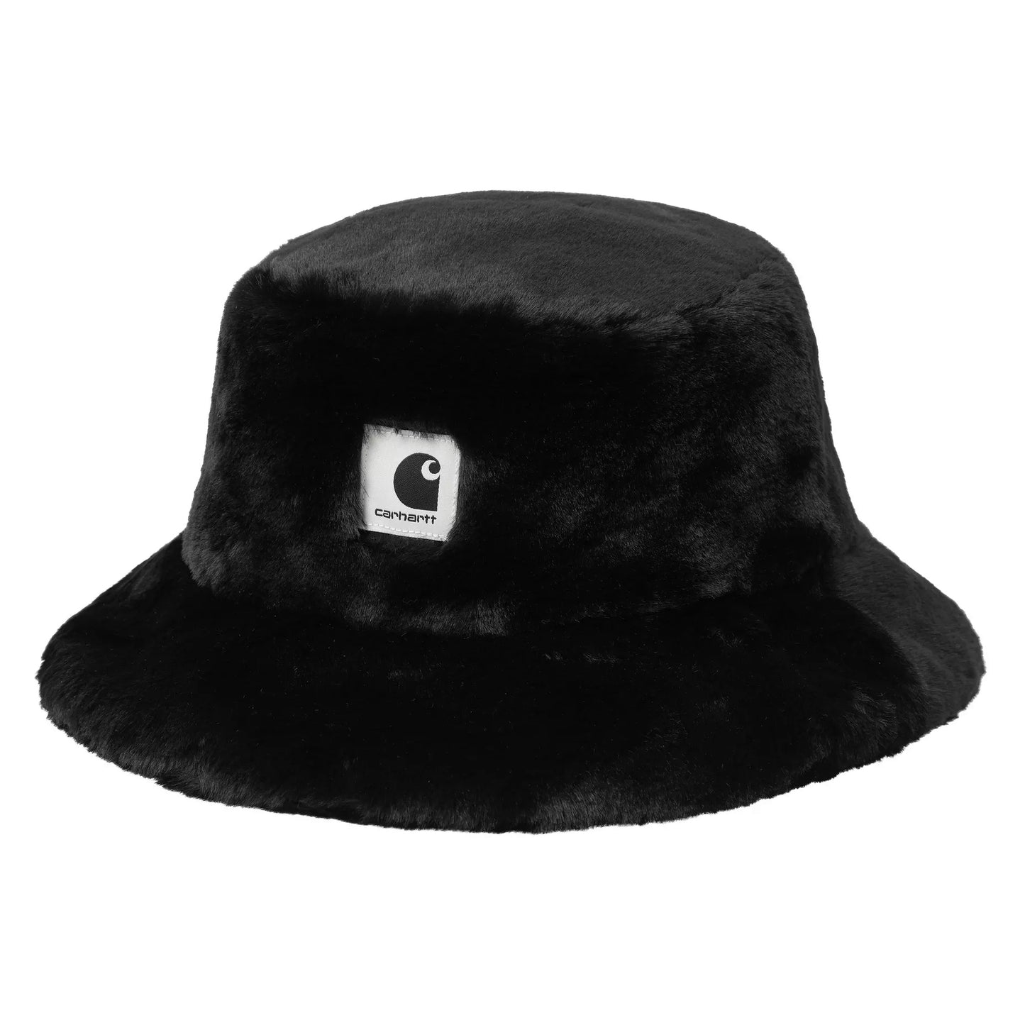 Carhartt WIP Hats Womens Olney Faux Fur Bucket Hat - Black