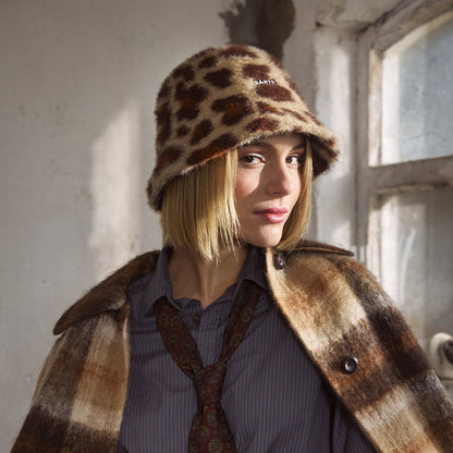 Barts Hats Lylja Faux Fur Bucket Hat - Leopard