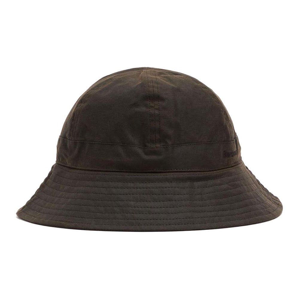 Barbour Hats Transport Wax 6 Panel Bucket Hat - Olive
