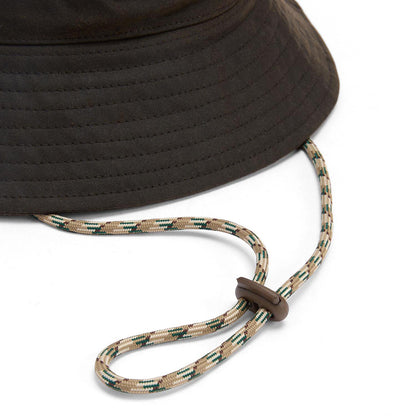 Barbour Hats Transport Wax 6 Panel Bucket Hat - Olive
