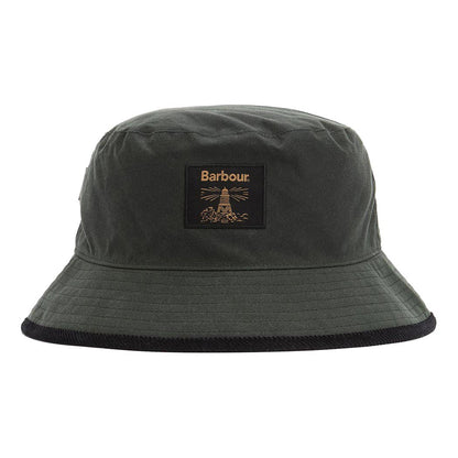 Barbour Hats Field Wax Bucket Hat - Black-Sage