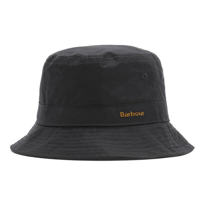 Barbour Hats Belsay Waxed Cotton Bucket Hat - Navy Blue