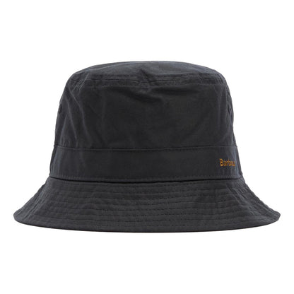 Barbour Hats Belsay Waxed Cotton Bucket Hat - Navy Blue