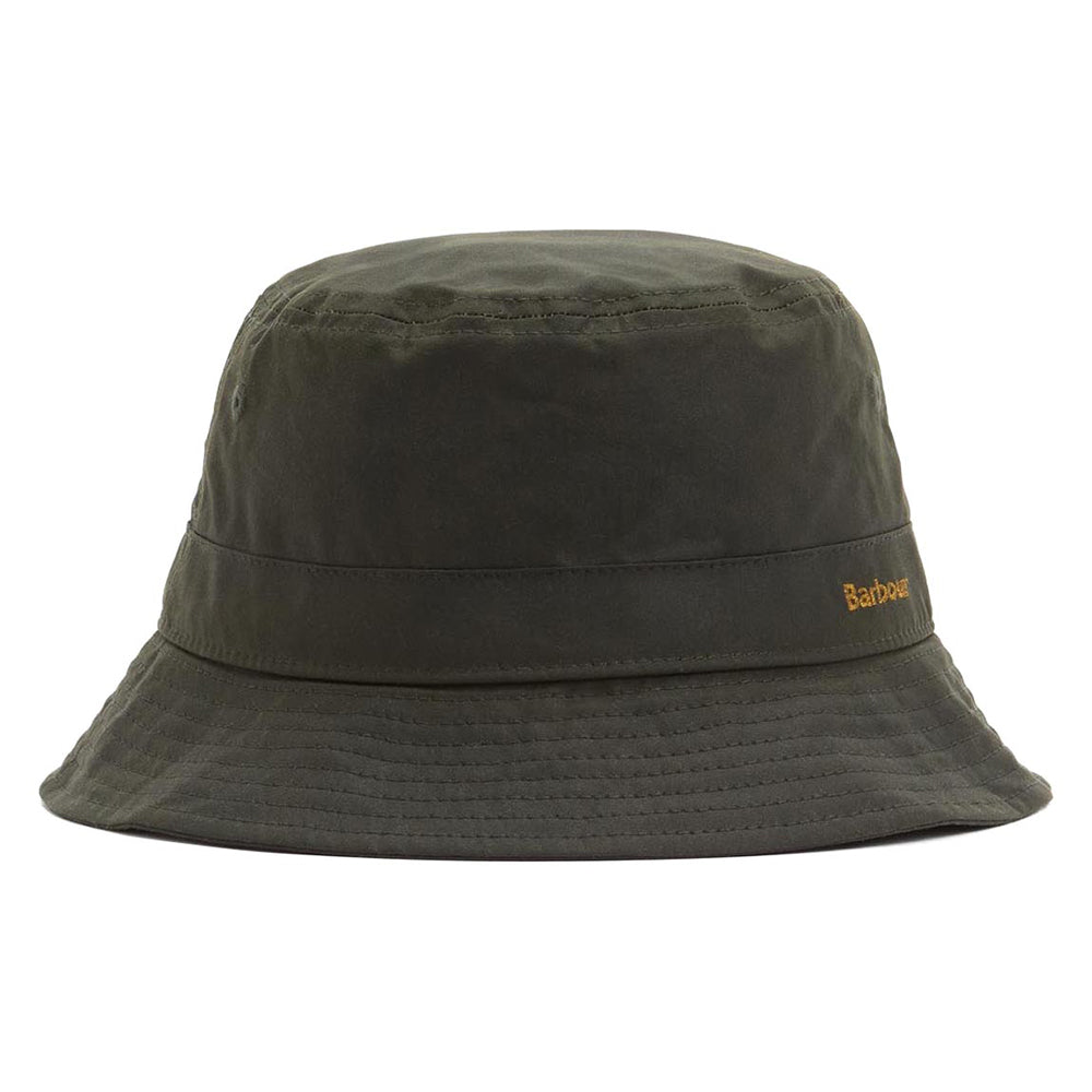 Barbour Hats Belsay Waxed Cotton Bucket Hat - Fern