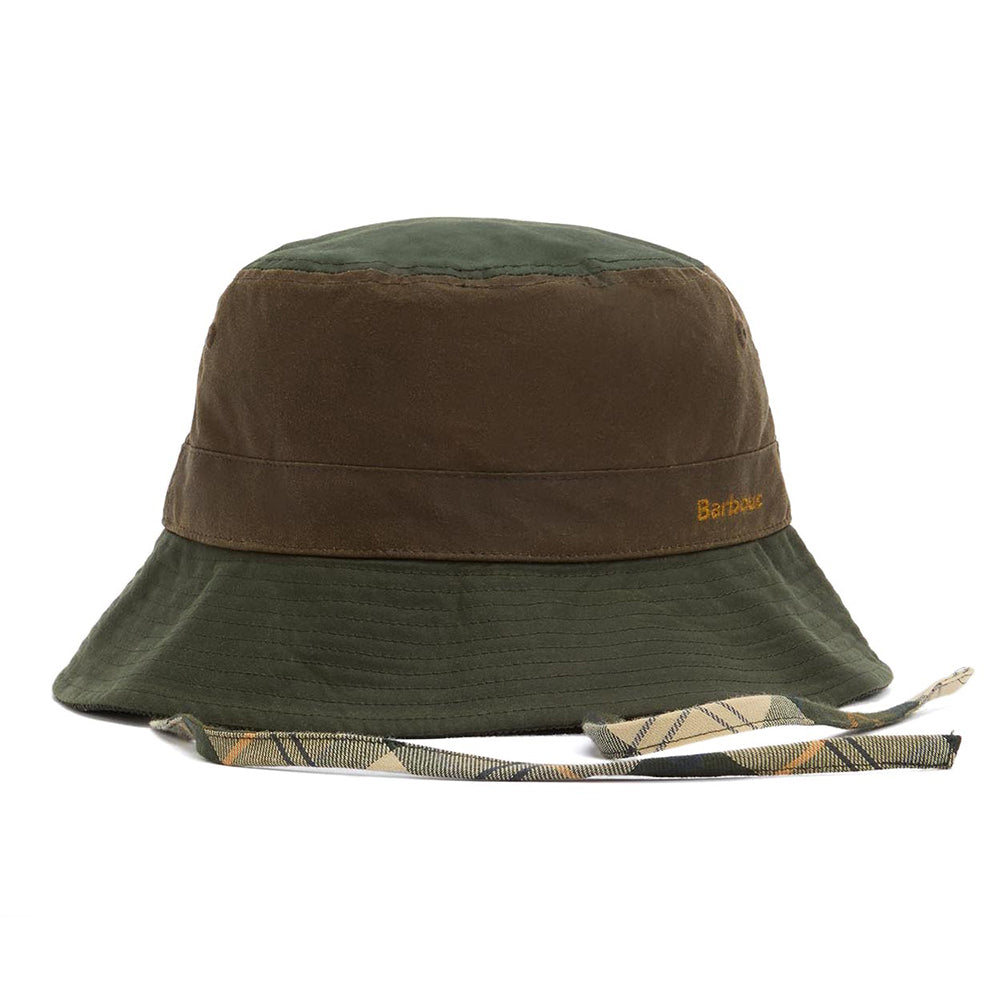 Barbour Hats Brackley Waxed Cotton Bucket Hat - Fern