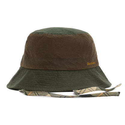 Barbour Hats Brackley Waxed Cotton Bucket Hat - Fern