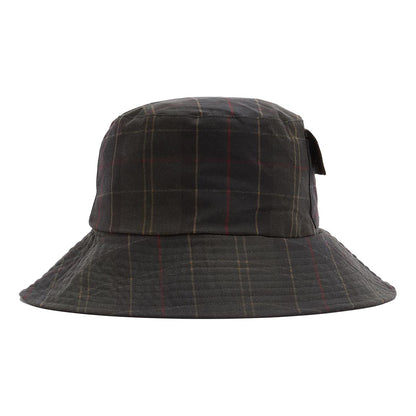 Barbour Hats Scarlet Tartan Waxed Cotton Bucket Hat - Tartan