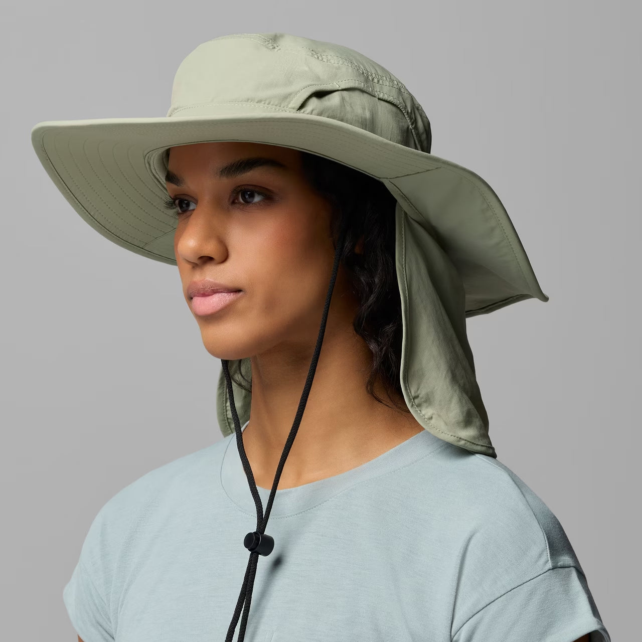 Columbia Hats Coolhead Zero IV Boonie Hat with Flap - Light Olive