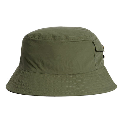 Barbour Hats Tracker Showerproof Bucket Hat - Light Olive