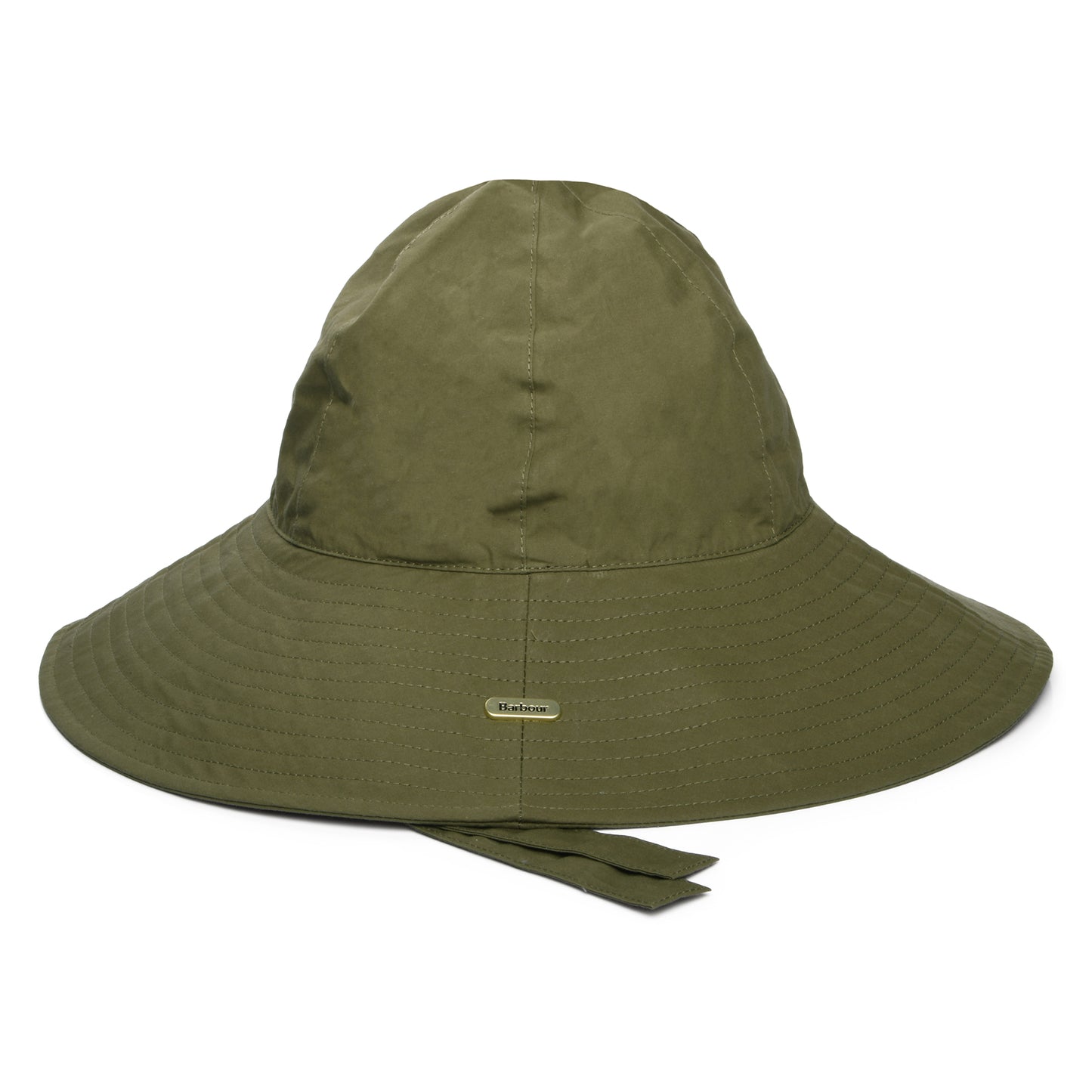 Barbour Hats Kershope Showerproof Wide Brim Bucket Hat - Olive