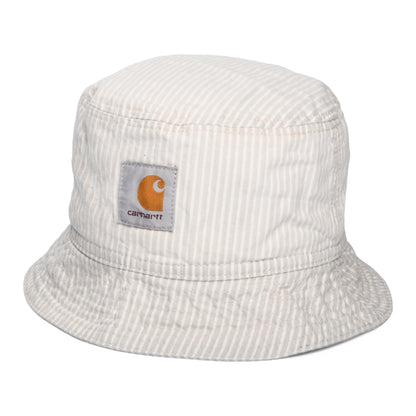 Carhartt WIP Hats Mercer Striped Bucket Hat - Off White-Grey