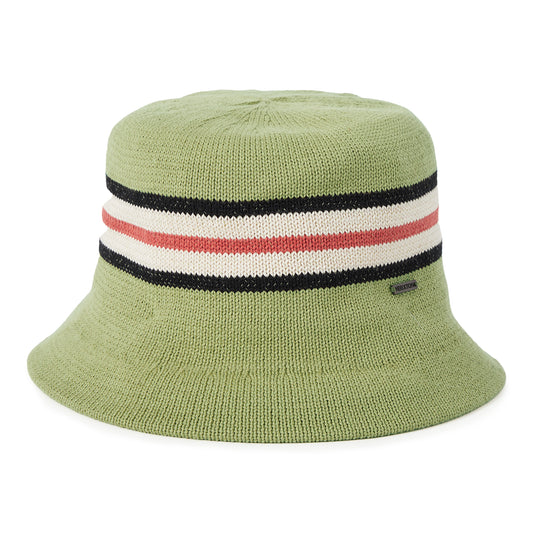 Brixton Hats Redding Knit Packable Bucket Hat - Green-Multi