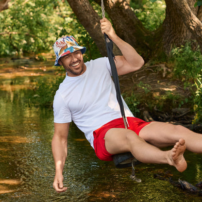 Failsworth Hats Reversible Cotton Bucket Hat - Teal