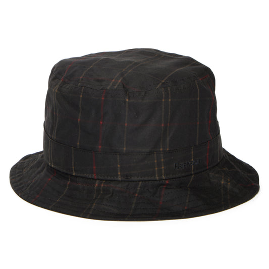 Barbour Hats Haydon Waxed Cotton Bucket Hat - Tartan