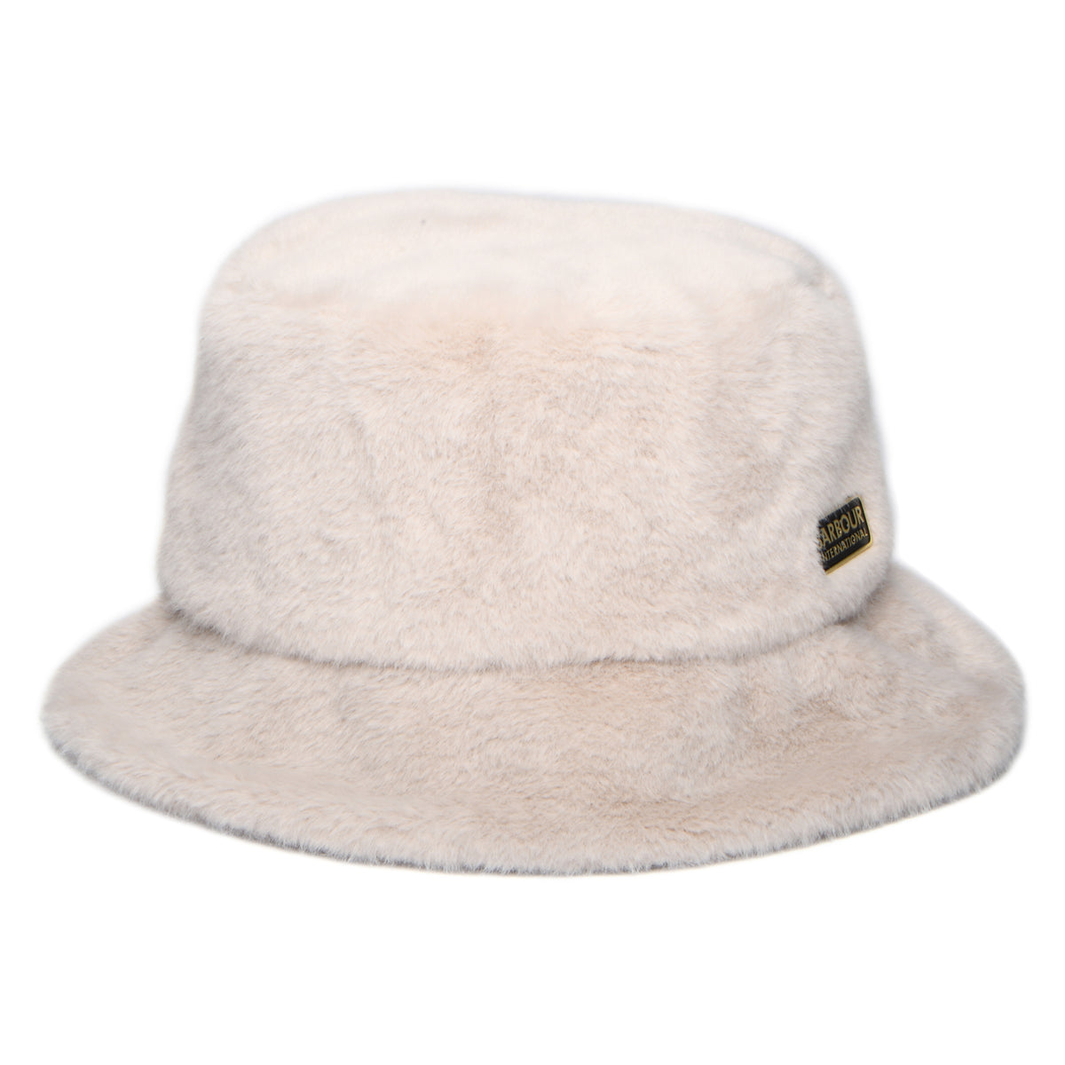 Barbour International Cyrus Faux Fur Bucket Hat - Cream