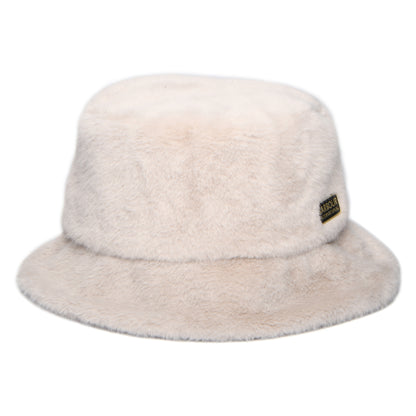 Barbour International Cyrus Faux Fur Bucket Hat - Cream