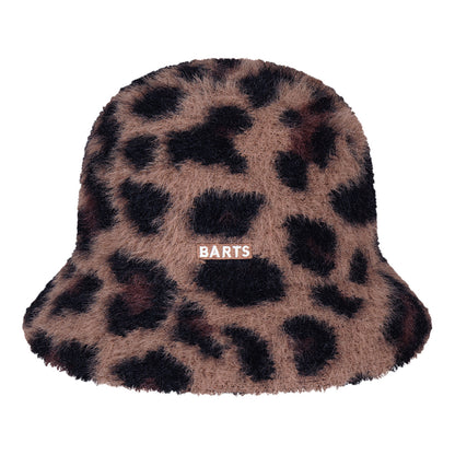 Barts Lylja Leopard Faux Fur Bucket Hat - Brown
