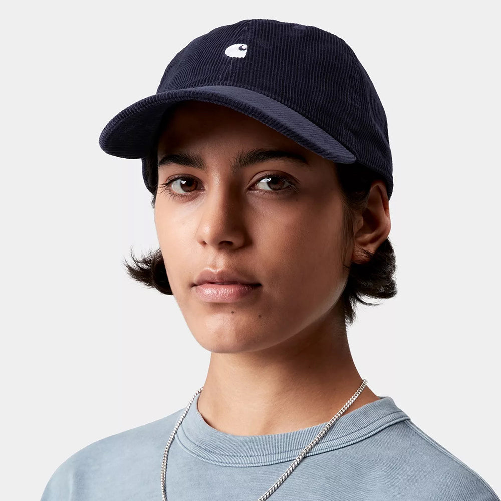 Carhartt WIP Hats Harlem Corduroy Baseball Cap - Dark Navy